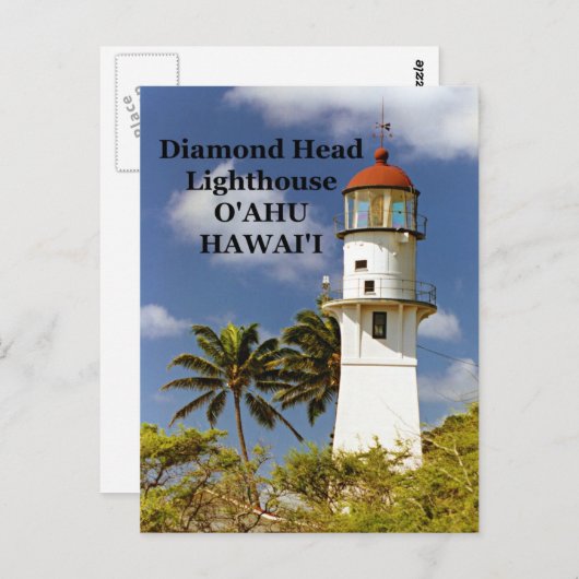 Diamond Head Lighthouse, O'ahu, Hawai'i Postcard Postkarte (Vorne/Hinten)