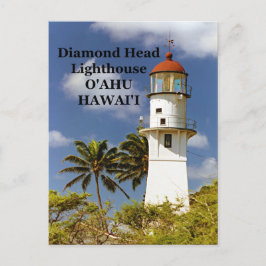 Diamond Head Lighthouse, O'ahu, Hawai'i Postcard Postkarte