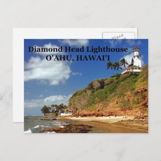 Diamond Head Lighthouse, O'ahu, Hawai'i Postcard Postkarte (Vorne/Hinten)