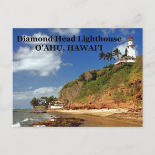 Diamond Head Lighthouse, O'ahu, Hawai'i Postcard Postkarte
