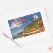 Diamond Head Lighthouse, O'ahu, Hawai'i Rechteckiger Aufkleber (Umschlag)