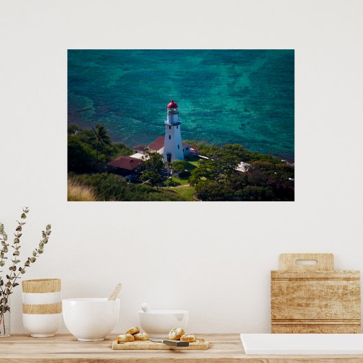 Diamond Head Lighthouse Poster (Küche)