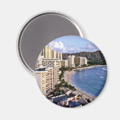 Diamond Head - Waikiki Beach, Oahu Magnet (Vorderseite/Rückseite)