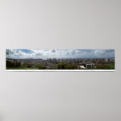 Diamond Head - Waikiki - Honolulu 180° Panorama Poster (Vorne)