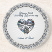 Diamond Heaert 60. Untersetzer zum Hochzeitstag (Vorne)