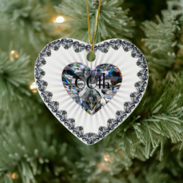 Diamond Heart 60. Hochzeitsszenarium Keramikornament