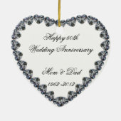 Diamond Heart 60. Hochzeitsszenarium Keramikornament (Hinten)