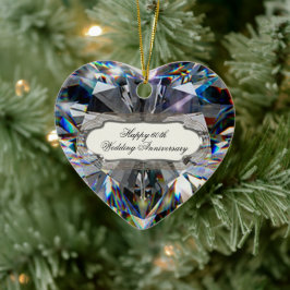 Diamond Heart 60. Hochzeitsszenarium Keramikornament