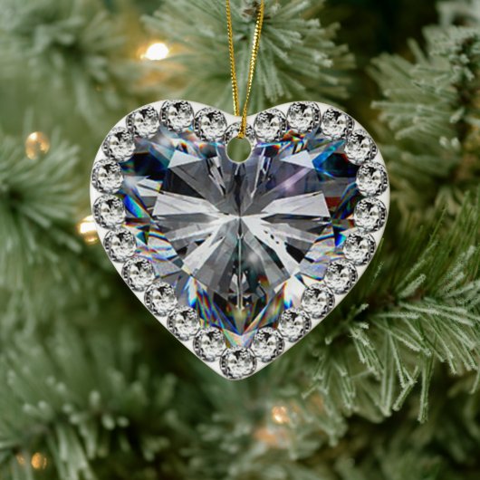 Diamond Heart 60. Hochzeitsszenarium Keramikornament (Baum)