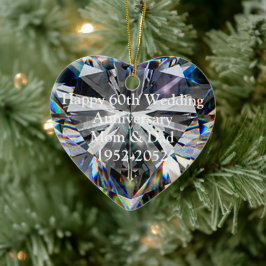 Diamond Heart 60. Hochzeitsszenarium Keramikornament