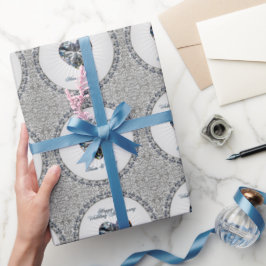 Diamond Heart 60-jähriges Wrapping Paper Geschenkpapier