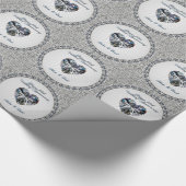 Diamond Heart 60-jähriges Wrapping Paper Geschenkpapier (Ecke)