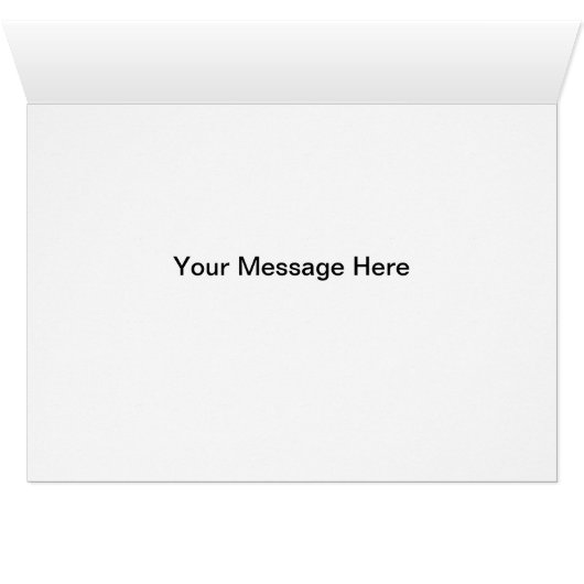 Diamond Heart Blue Wedding Danke Card (Innenansicht Horizontal (Unten))