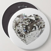 Diamond Heart Button (Vorne & Hinten)