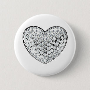 Diamond Heart Button