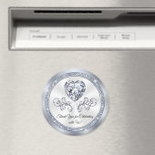 Diamond Heart, Cheap Bridal Shower Favors in BULK Magnet (In Situ (Geschirrspüler))