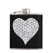 Diamond Heart Flask Flachmann (Vorderseite)