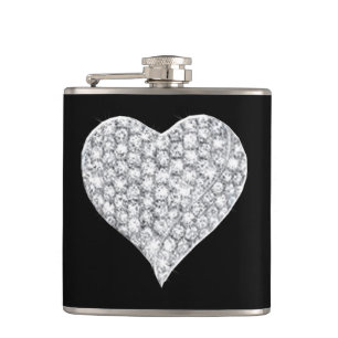 Diamond Heart Flask Flachmann