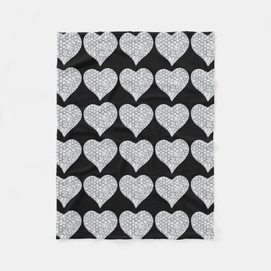 Diamond Heart Fleece Blanket (Vorderseite)