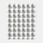 Diamond Heart Fleecedecke (Vorderseite)