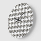 Diamond Heart Große Wanduhr (Winkel)