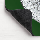 Diamond Heart - grünes Bg Mousepad (Ecke)