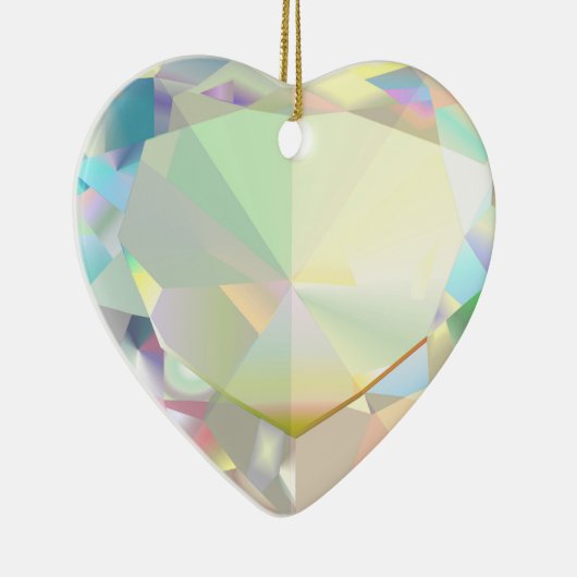 Diamond Heart Keramik Ornament (Rechts)