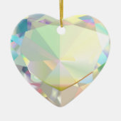 Diamond Heart Keramik Ornament (Vorne)