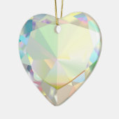 Diamond Heart Keramik Ornament (Links)