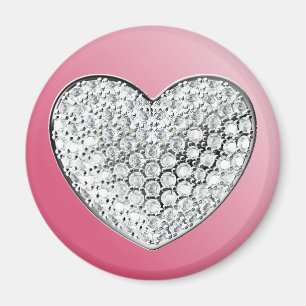Diamond Heart Magnet