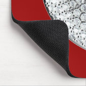 Diamond Heart - maroon bg Mousepad (Ecke)
