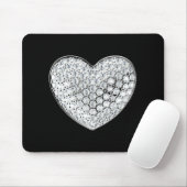 Diamond Heart Mousepad (Mit Mouse)