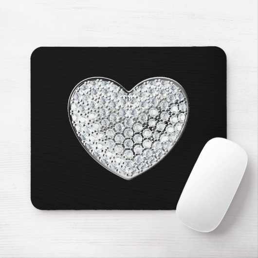 Diamond Heart Mousepad (Mit Mouse)