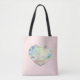 Diamond Heart Pastel Pink Tasche