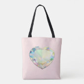 Diamond Heart Pastel Pink Tasche (Rückseite)