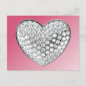 Diamond Heart Postkarte (Vorderseite)