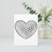 Diamond Heart Postkarte (Stehend Vorderseite)
