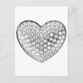 Diamond Heart Postkarte (Vorderseite)