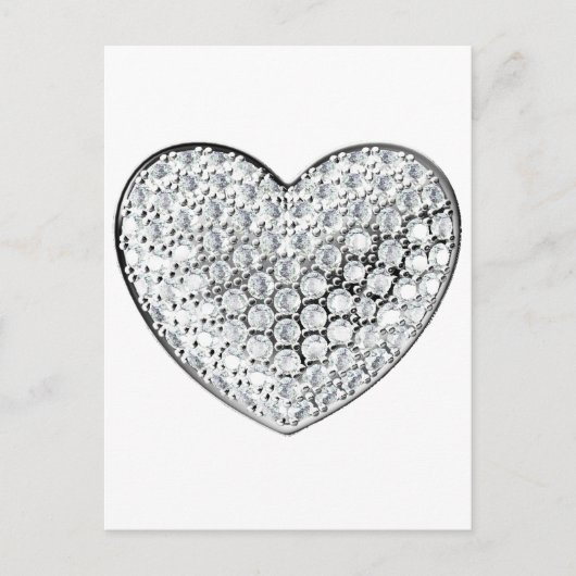 Diamond Heart Postkarte (Vorderseite)