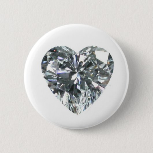 Diamond Heart Round Button (Vorderseite)