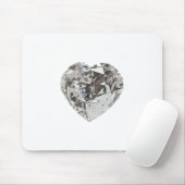 Diamond Heart Shape Brilliant Mousepad (Mit Mouse)