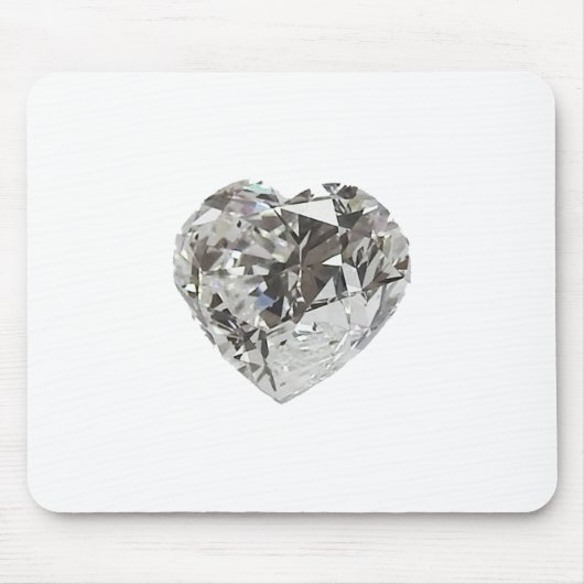 Diamond Heart Shape Brilliant Mousepad (Vorne)