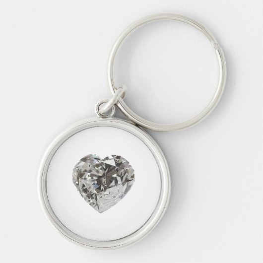 Diamond Heart Shape Brilliant Schlüsselanhänger (Vorne)