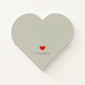 Diamond Heart Vintage Wedding Notes Notizbuch (Rückseite)