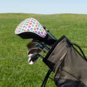 Diamond Heart Watercolor Muster Niedliche Pastel G Golf Headcover (In SItu)
