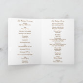 Diamond Heart Yellow Wedding Program Card Programm (Innenseite)