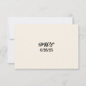 Diamond Heirloom QR Code Wedding RSVP Card (Rückseite)