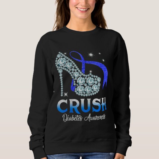 Diamond High Heel Women Diabetes Awareness Month B Sweatshirt (Vorderseite)