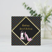 DIAMOND HOCHRANGIGER 16 . GEBURTSTAG-EINLADUNGSPOT EINLADUNG (Stehend Vorderseite)