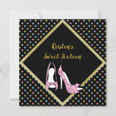 DIAMOND HOCHRANGIGER 16 . GEBURTSTAG-EINLADUNGSPOT EINLADUNG (Vorderseite)